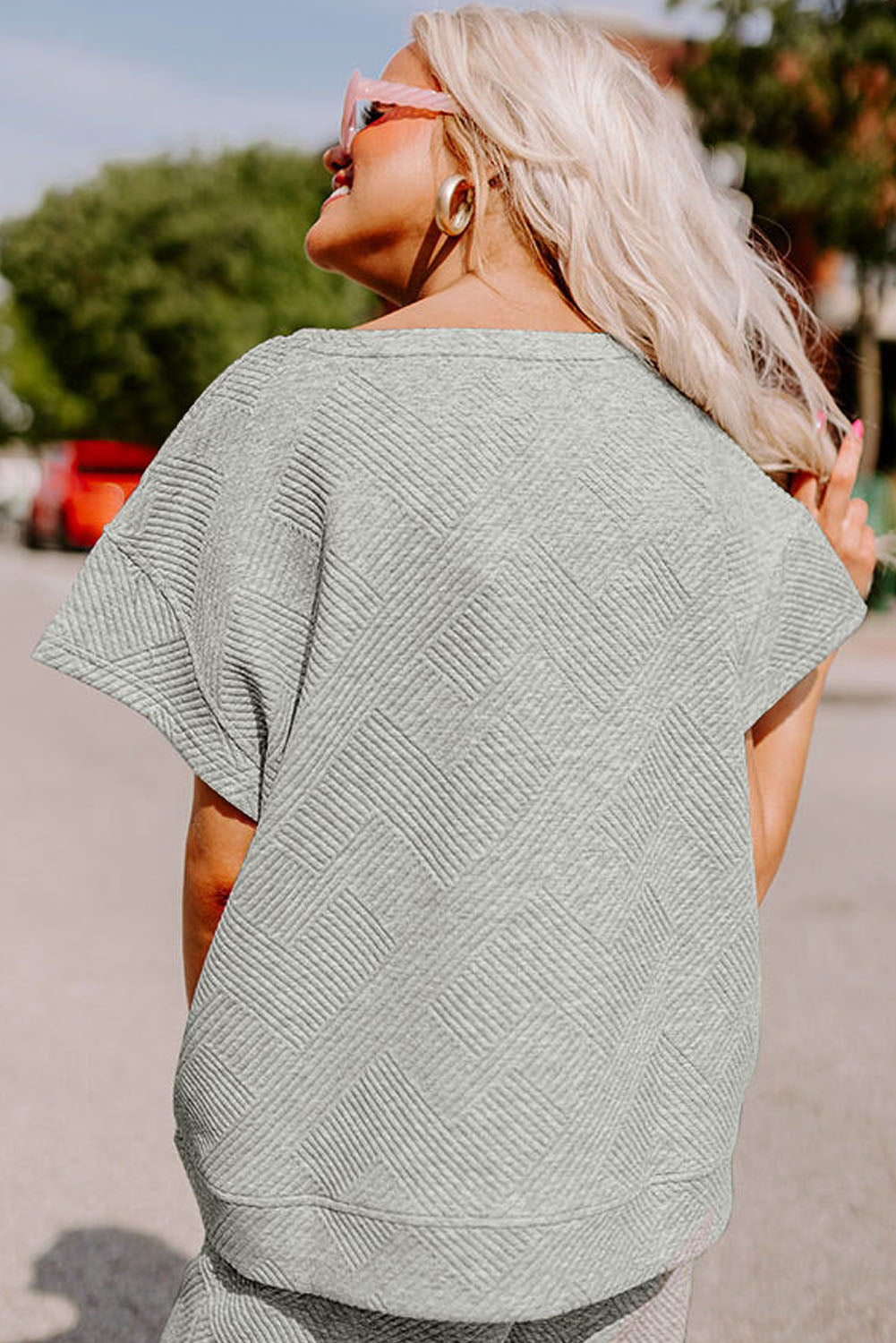 Gray  T-Shirt and Pants Set