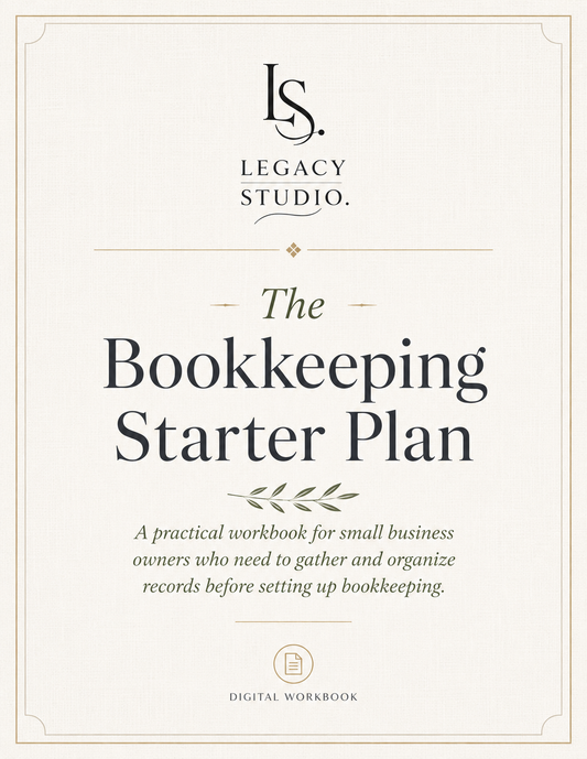 The Bookkeeping Starter Plan