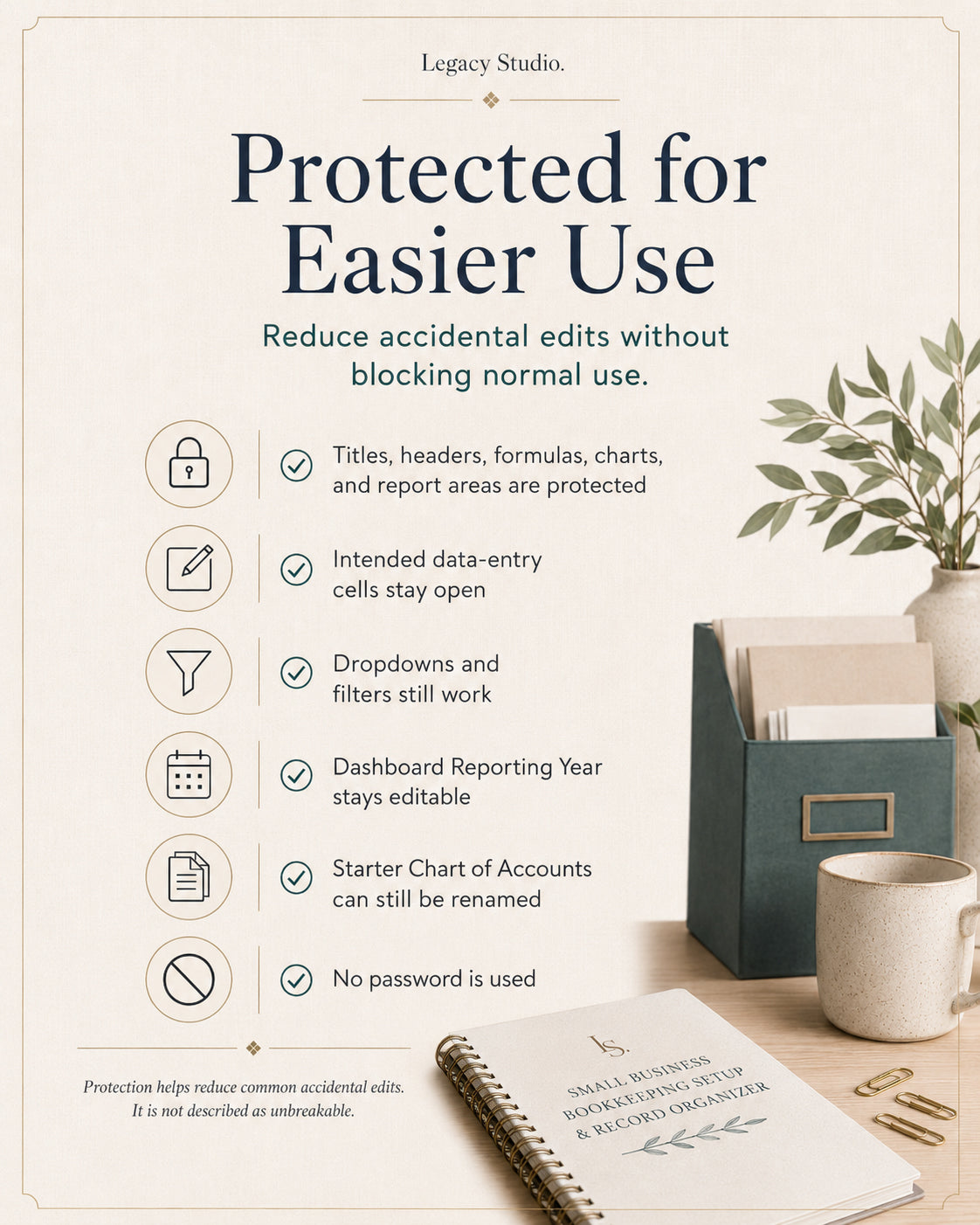 Small Business Bookkeeping Setup & Record Organizer