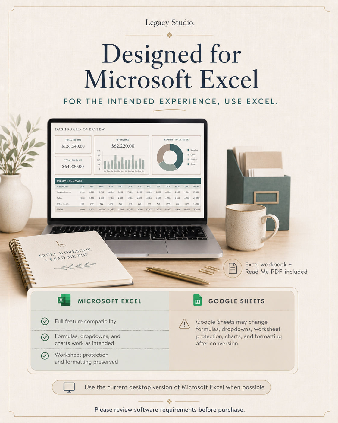Small Business Bookkeeping Setup & Record Organizer