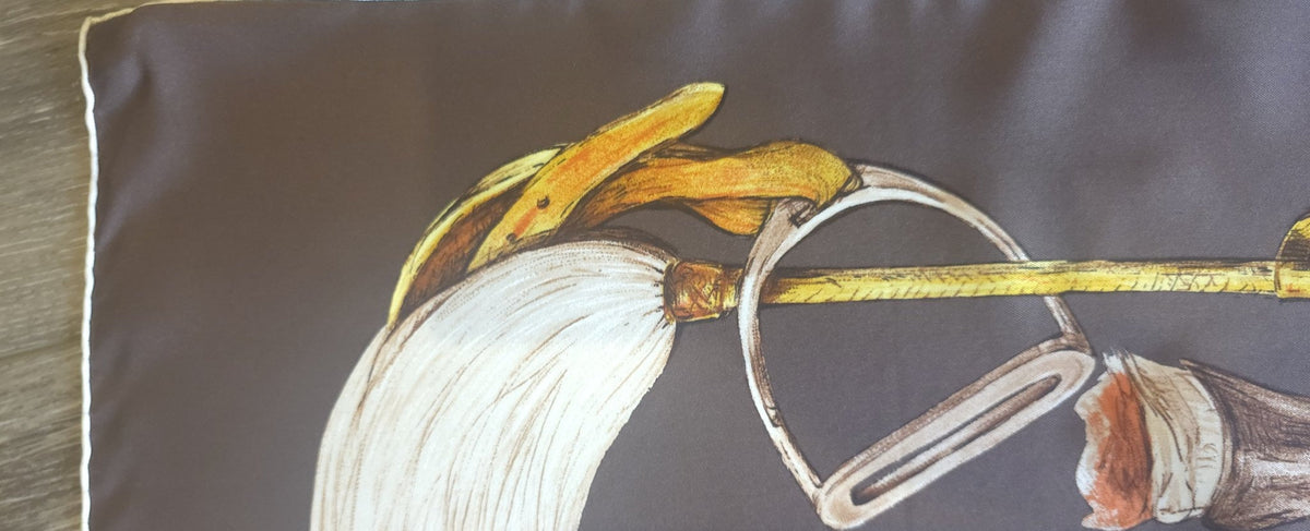 Care tag: Made in France, 100% silk