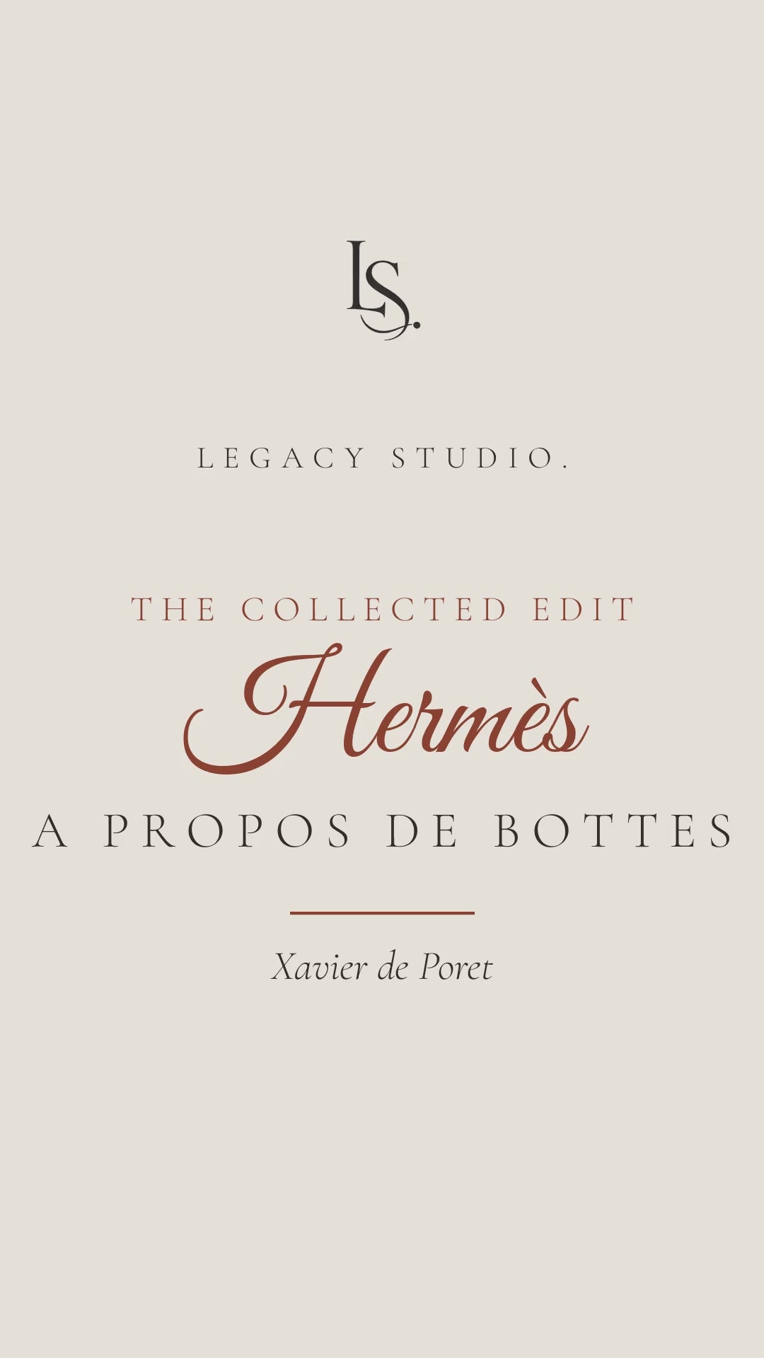Video tour of the Hermès A Propos de Bottes silk scarf, narrated by D'Lynn of Legacy Studio.