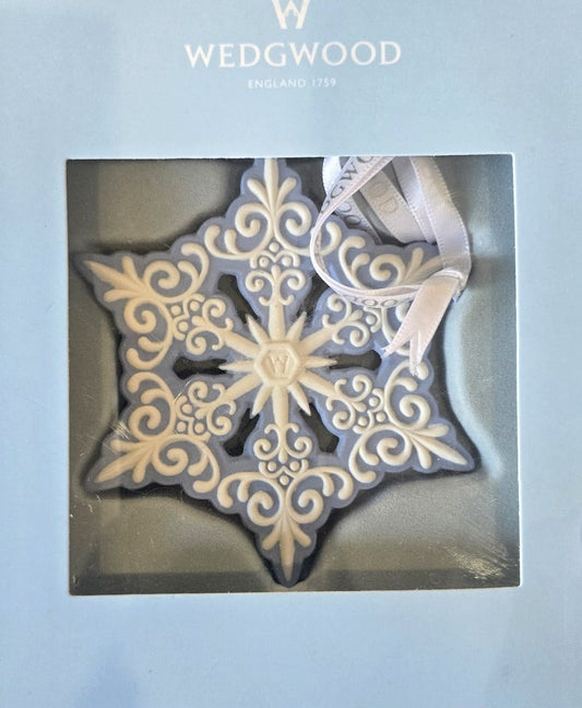 Wedgwood Pierced Snowflake Christmas Ornament — New in Box